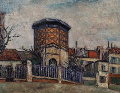 Elisée Maclet - Montmartre : La place JB Clément, c. 1940 - Huile sur toile Signée 2