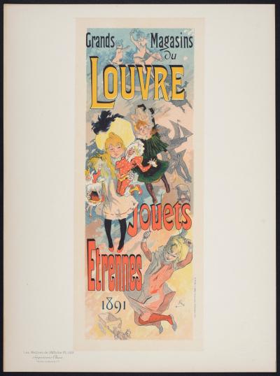 Jules CHERET - Grands Magasins du Louvre, 1891 - Lithographie 2