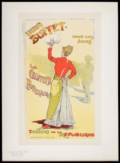 Leopold STEVENS - Les Maîtres de l'Affiche : Eugénie Buffet, La Chanteuse Populaire, 1899 - Lithographie 2