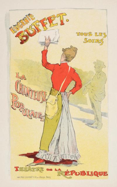 Leopold STEVENS - Les Maîtres de l'Affiche : Eugénie Buffet, La Chanteuse Populaire, 1899 - Lithographie 2