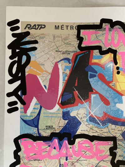 NASTY - Métro - Impression réhaussée et signée au crayon 2