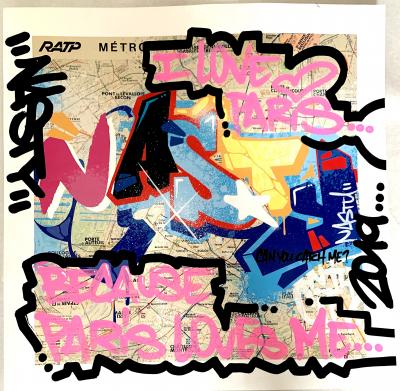 NASTY - Métro - Impression réhaussée et signée au crayon 2