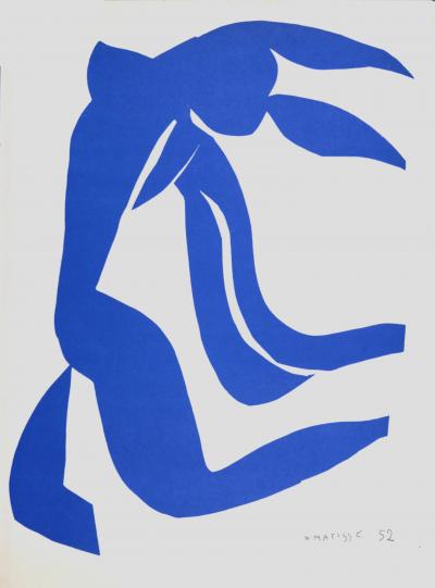 Henri MATISSE - Nu Bleu VII, 1958 - Litografía
