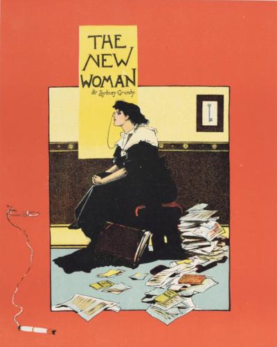 Albert George MORROW - Les Affiches Etrangères : The New Woman, 1896 - Small lithograph poster 2