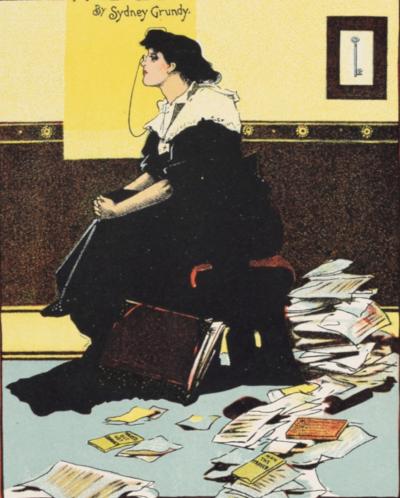 Albert George MORROW - Les Affiches Etrangères : The New Woman, 1896 - Small lithograph poster 2