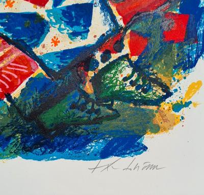 Théo Tobiasse - Colombine et Pantalone - Lithographie originale signée numérotée crayon 2