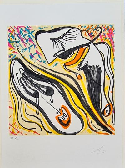 Salvador Dali - Angoisse hétérosexuelle - Lithographie originale signée et numérotée au crayon 2