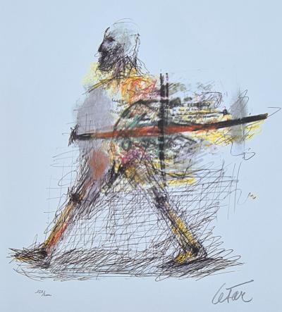 César - L'homme oiseau - Lithographie originale signée numérotée au crayon 2