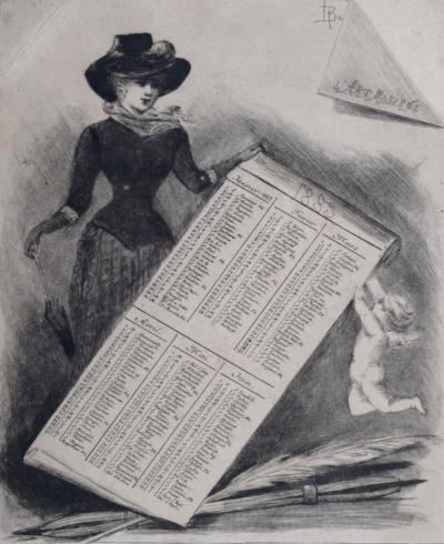Henri BOUTET - L'Art Moderne, 1883 - Lithographie 2