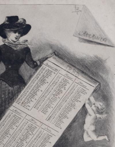 Henri BOUTET - L'Art Moderne, 1883 - Lithographie 2