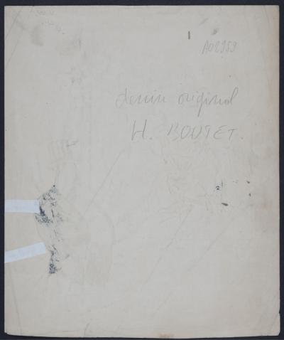 Henri BOUTET - Ben mon vieux frère, si je n'ai que ça pour brosser ma veste..., 1897 - Dessin original à l'encre, Signé à la main 2