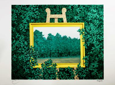 René Magritte (d’après) - La Cascade - Lithographie 2