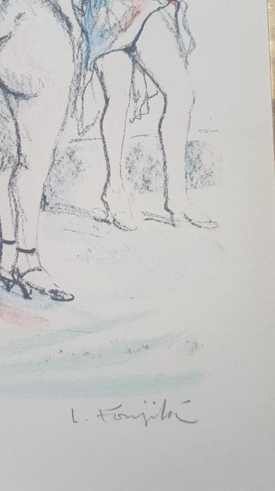 Léonard Tsuguharu FOUJITA - Quatre prostitués,1963 - Bois gravé signé au crayon 2