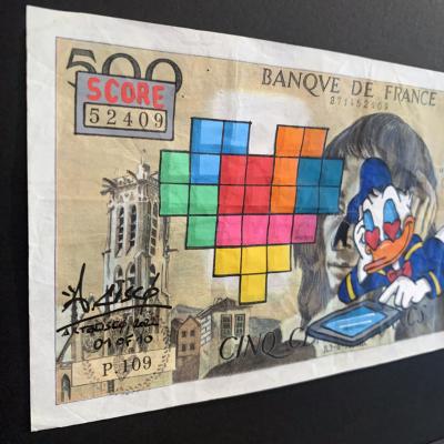 Cisco - LOVETETRIS, 2024 - Acrylique sur billet 2