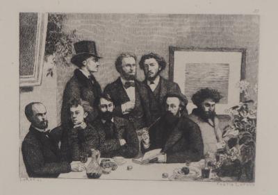 Henri FANTIN LATOUR - Un Coin de Table, 1873 - Gravure signée 2