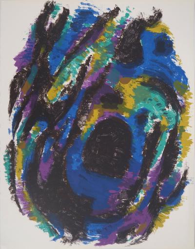 Alfred MANESSIER - Composition en couleurs, 1960 - Lithographie originale 2