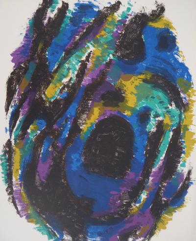 Alfred MANESSIER - Composition en couleurs, 1960 - Lithographie originale 2