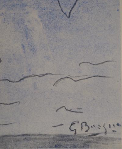 Georges BRAQUE (d'après) - Oiseaux, 1958 - Pochoir signé 2