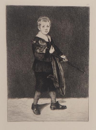 Edouard MANET - L’enfant à l’épée, 1873 - Gravure 2