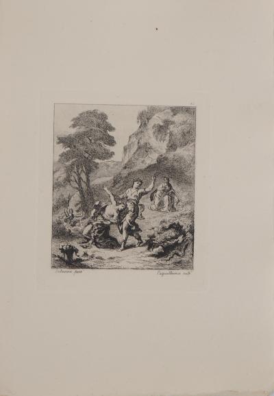 Eugène DELACROIX - Allégorie de l’Automne, 1873 - Gravure signée 2