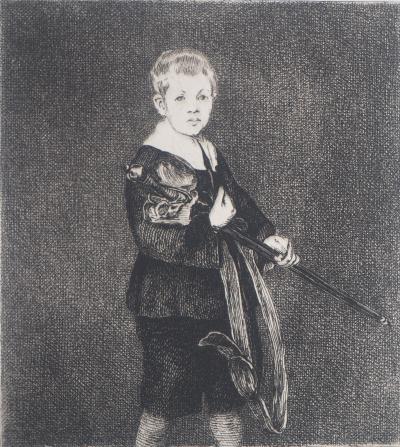Edouard MANET - L’enfant à l’épée, 1873 - Gravure 2