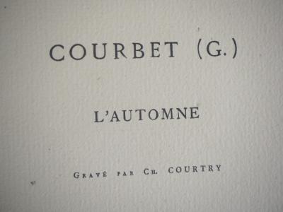 Gustave COURBET - Forêt à l’automne,1873 - Gravure, signée 2