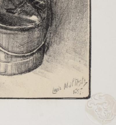 Louis MALTESTE - Marchande de Lacets, 1897 - Lithographie 2