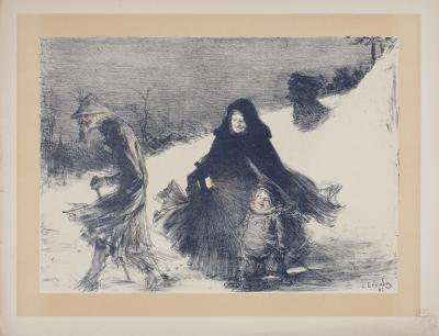 Charles LEANDRE - Noël, 1897 - Lithographie 2