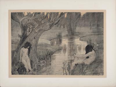 Paul Albert LAURENS - Le Bain des Nymphes, 1897 - Lithograph 2