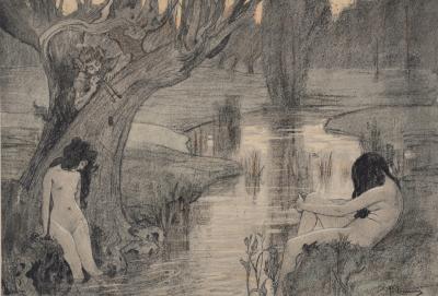 Paul Albert LAURENS - Le Bain des Nymphes, 1897 - Lithograph 2