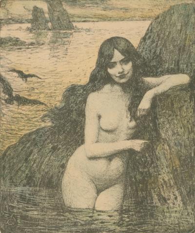 Charles GUERIN - Sirène, 1898 - Lithograph 2