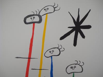 Joan MIRO : Famille surréaliste à l’étoile - Lithographie signée 2