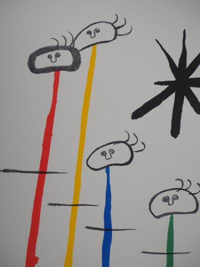 Joan MIRO : Famille surréaliste à l’étoile - Lithographie signée 2