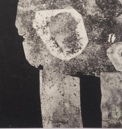 Jean DUBUFFET - Personnage aux empreintes, 1956 - Pochoir signé 2