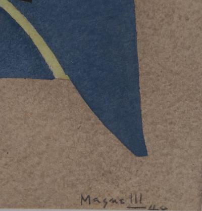 Alberto MAGNELLI - Composition abstraite, 1956 - Lithographie signée 2