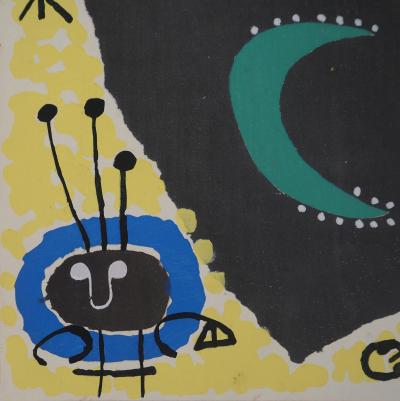 Joan MIRO - Character in the red sun, 1956 - Signed lithograph 2