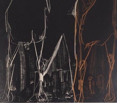 Marino MARINI - Horses and rider, 1951 - Original lithograph 2