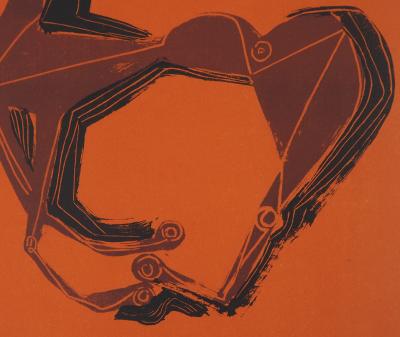 Marino MARINI - Galloping rider, 1955 - Original lithograph 2
