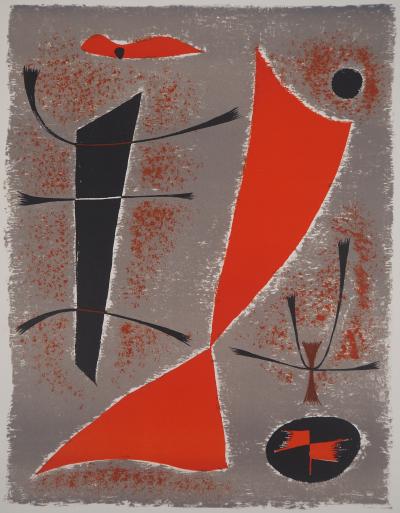 Gustave SINGIER - Paysage abstrait, 1955 - Lithographie originale 2
