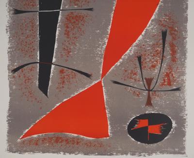 Gustave SINGIER - Paysage abstrait, 1955 - Lithographie originale 2