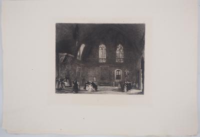 Eugène DELACROIX - The Honorable Amendment, 1873 - Signed engraving 2