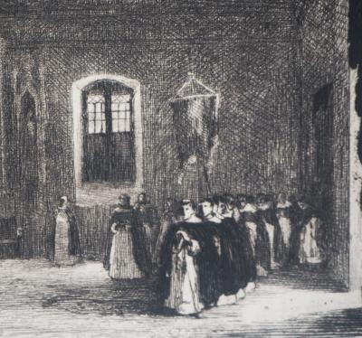 Eugène DELACROIX - The Honorable Amendment, 1873 - Signed engraving 2