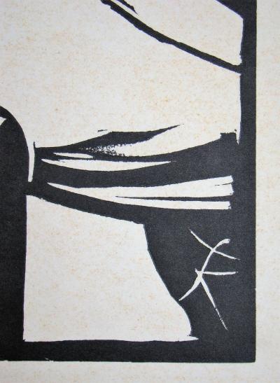 Fritz KÖTHE - Sans titre, 1966 - Gravure originale sur linoléum 2