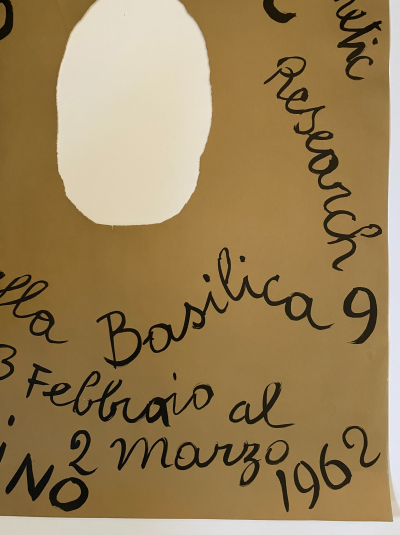 Lucio Fontana , poster litografico , 1962 2