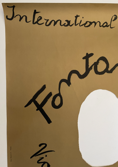Lucio Fontana , poster litografico , 1962 2