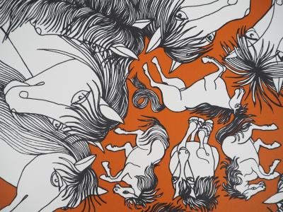 Jean MARAIS - Equitation, Hommage au cheval - Lithographie signée 2