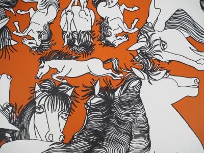 Jean MARAIS - Equitation, Hommage au cheval - Lithographie signée 2