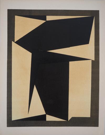 Victor VASARELY - Projet pour une tapisserie cinétique, 1954 - Lithographie originale 2