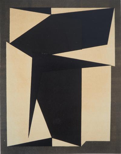 Victor VASARELY - Projet pour une tapisserie cinétique, 1954 - Lithographie originale 2