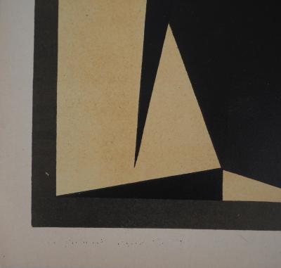 Victor VASARELY - Projet pour une tapisserie cinétique, 1954 - Lithographie originale 2